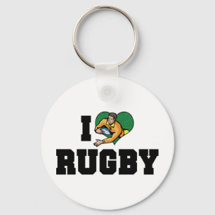 Eu adoro Chaveiro de Rugby