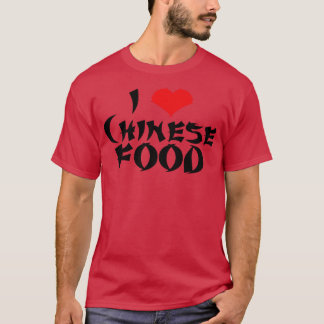 Eu adoro Comida chinesa com camisetas