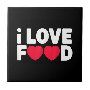 Eu adoro Comida Engraçado Presente de Foodie para