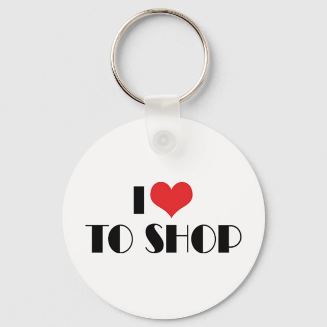 Eu Adoro Comprar Chaveiro (Frente)