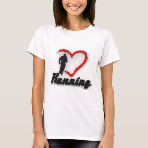 Eu Adoro Correr Cardíaca Camiseta