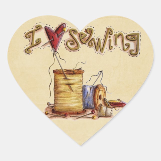 Eu adoro costurar adesivo