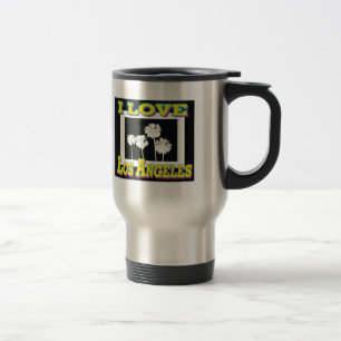 Eu adoro Design de Los Angeles Caneca de viagem n