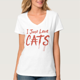 Eu Adoro GATOS - Texto Scroatchy - Camiseta do Gat