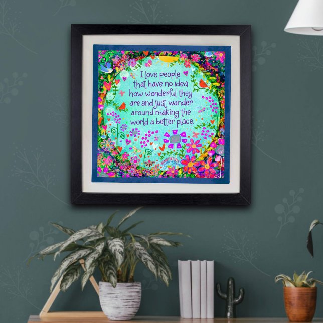 Eu adoro Impressão de Foto de Inspirividade do Pes (Criador carregado)