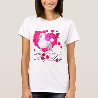 Eu adoro meu cachorro camiseta branca