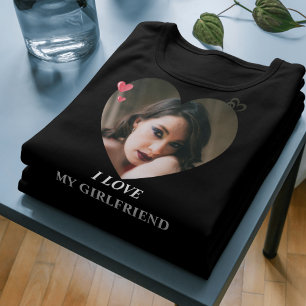 Eu adoro minha camisa de NAMORADA - presente român