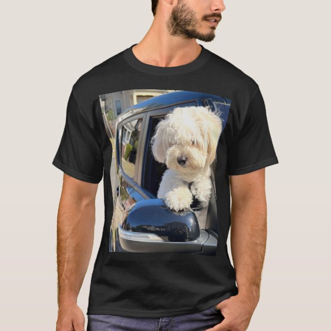 Eu adoro minha camiseta de cachorro por personaliz (Frente)