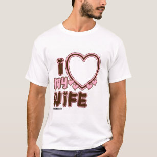 Eu adoro minha camiseta personalizada da esposa em