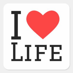 Eu adoro o adesivo da vida