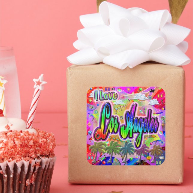 Eu adoro o adesivo do Los Angeles Vista Express (Festa)