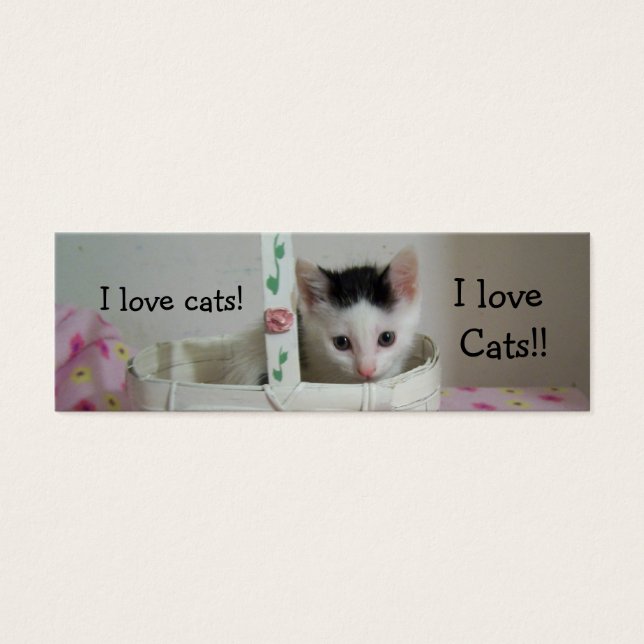 Eu adoro o Cats Bookmark! (Frente)