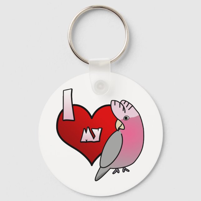 Eu adoro o meu Chaveiro de Cockatoo quebrado pela  (Frente)