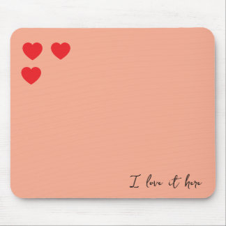 Eu adoro o meu mouse pad