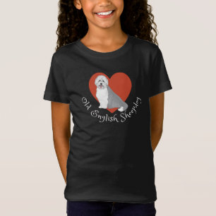 Eu adoro o meu velho cão-pastor inglês! Camiseta