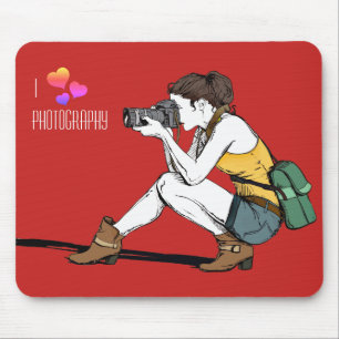 Eu adoro o Mousepad de fotografia