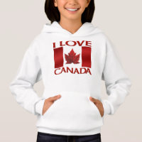 Eu adoro o suéter canadiano da moça