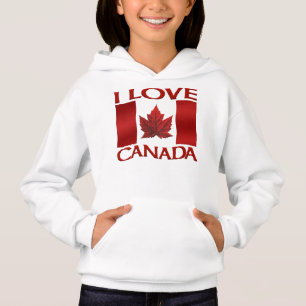 Eu adoro o suéter canadiano da moça
