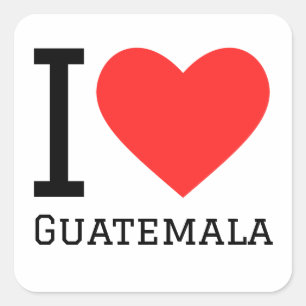 Eu adoro os adesivos da Guatemala