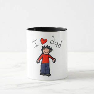 "Eu adoro Pai" combo duas caneca tonta.