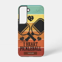 Eu Adoro Pickleball | Nome do Monograma de Stripes