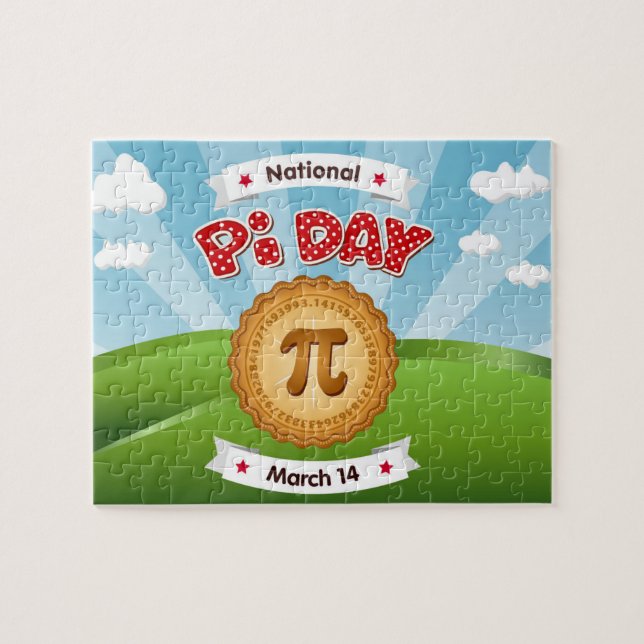 Eu adoro Quebra-cabeça de Pi Day (Horizontal)