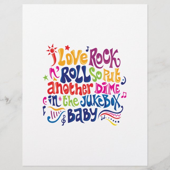 Eu adoro rock'n roll (Frente)