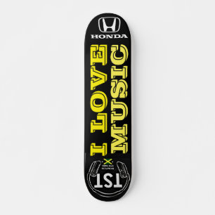 Eu adoro skate MÚSICO, deck de 7¾"