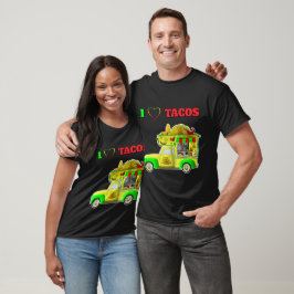 Eu adoro Tacos Pequenas Camisas de Caminhão de Tac