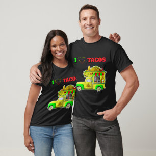 Eu adoro Tacos Pequenas Camisas de Caminhão de Tac