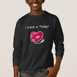 Eu adoro um novato! Camisa para crianças