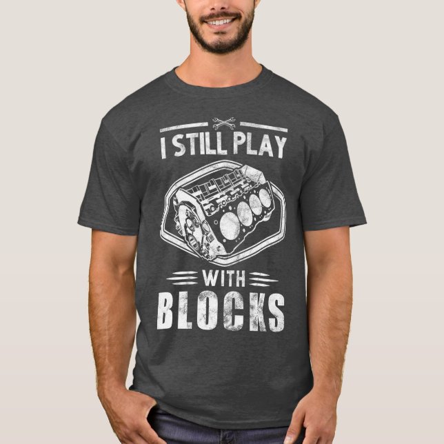 Eu ainda brinco com blocos de camisa de corrida. (Frente)