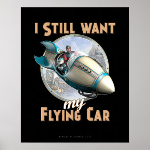 Eu ainda quero meu poster do carro do vôo (16x20"
