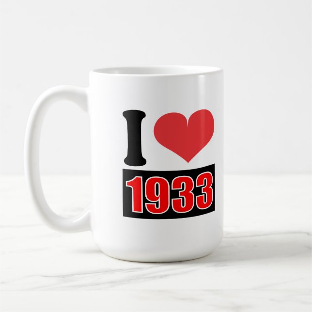 Eu amo 1933 - canecas (Esquerda)