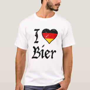Eu amo a camisa alemão engraçada de Oktoberfest 