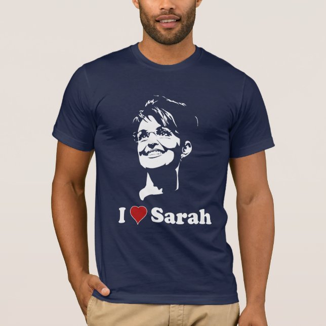 Eu amo a camisa da obscuridade de Sarah (Frente)