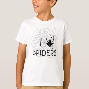 Eu amo a camisa das aranhas
