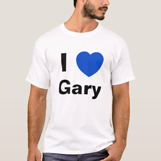 Eu amo a camisa de Gary T (Frente)
