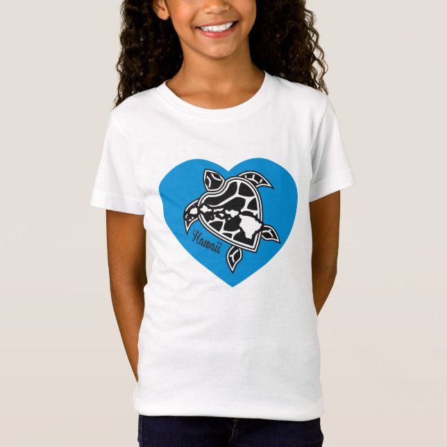 Eu amo a camisa de Havaí - tartaruga das ilhas de (Frente)