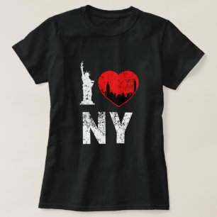 Eu amo a camisa de NY, a camisa das mulheres, Nova