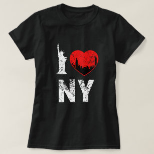 Eu amo a camisa de NY, a camisa das mulheres, Nova