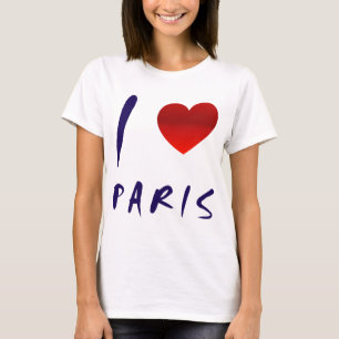 Eu amo a camisa de Paris
