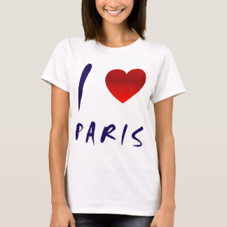 Eu amo a camisa de Paris