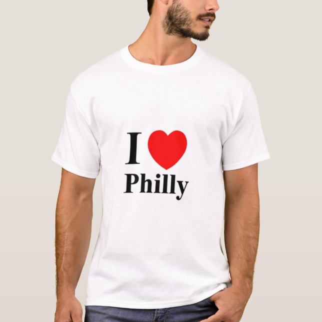 EU AMO A CAMISA DE PHILLY T (Frente)