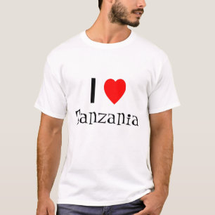 Eu amo a camisa de Tanzânia