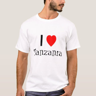 Eu amo a camisa de Tanzânia