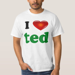 Eu amo a camisa de Ted