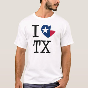 Eu amo a camisa de Texas