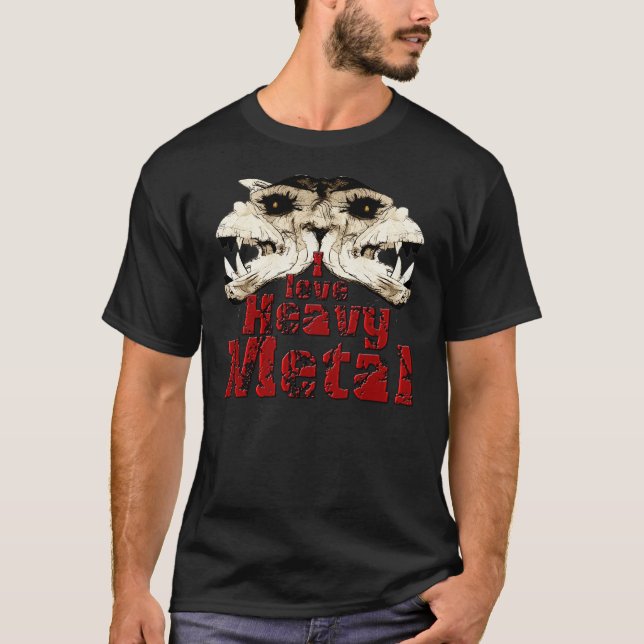 Eu amo a camisa do metal pesado (Frente)