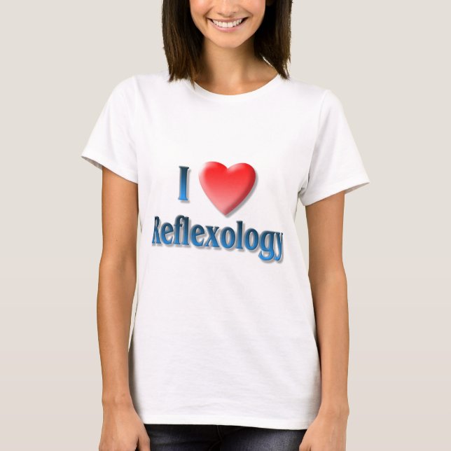 Eu amo a camisa do Reflexology (Frente)